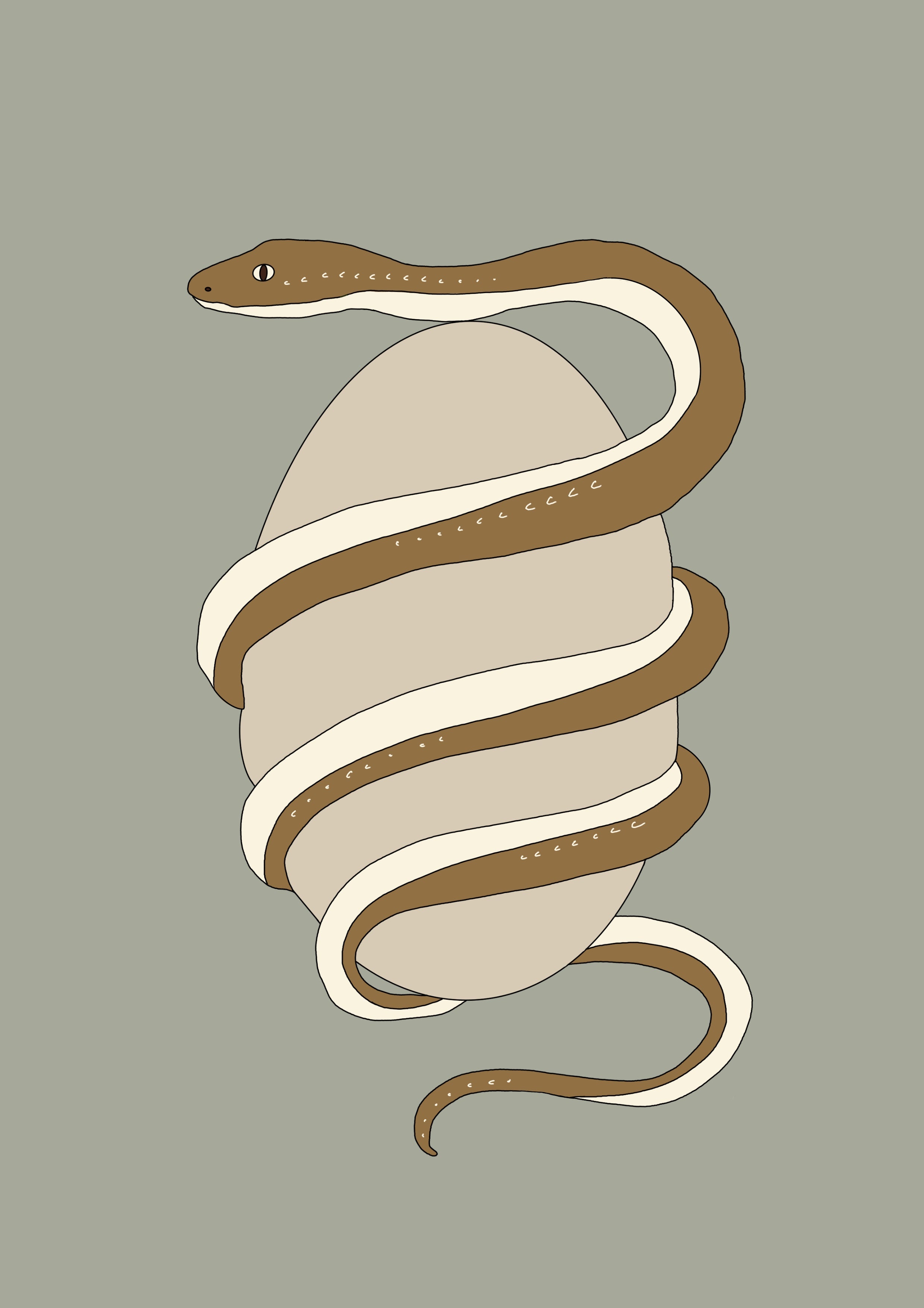Stampa Artistica - Uovo & Serpente