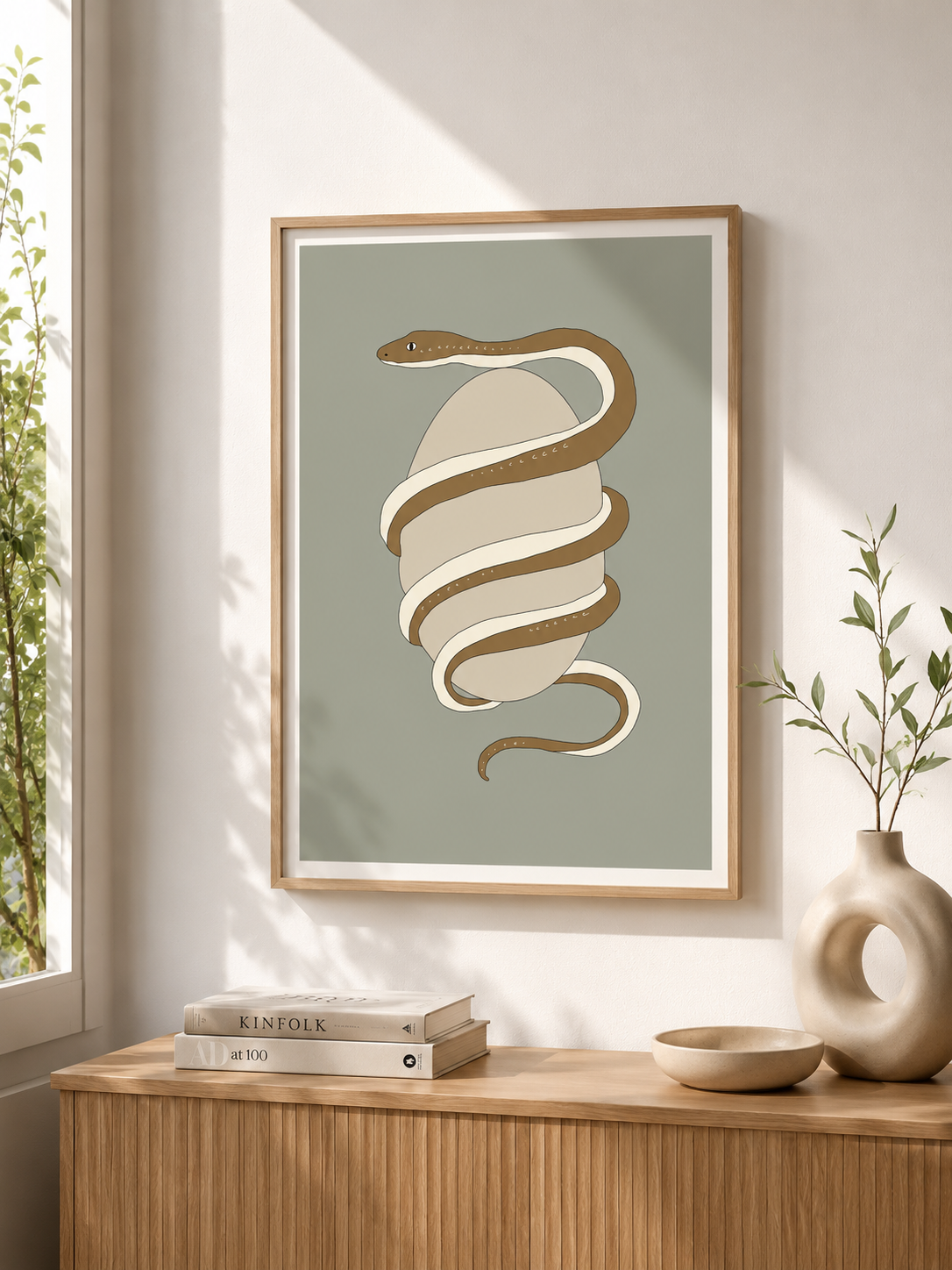 Stampa Artistica - Uovo & Serpente
